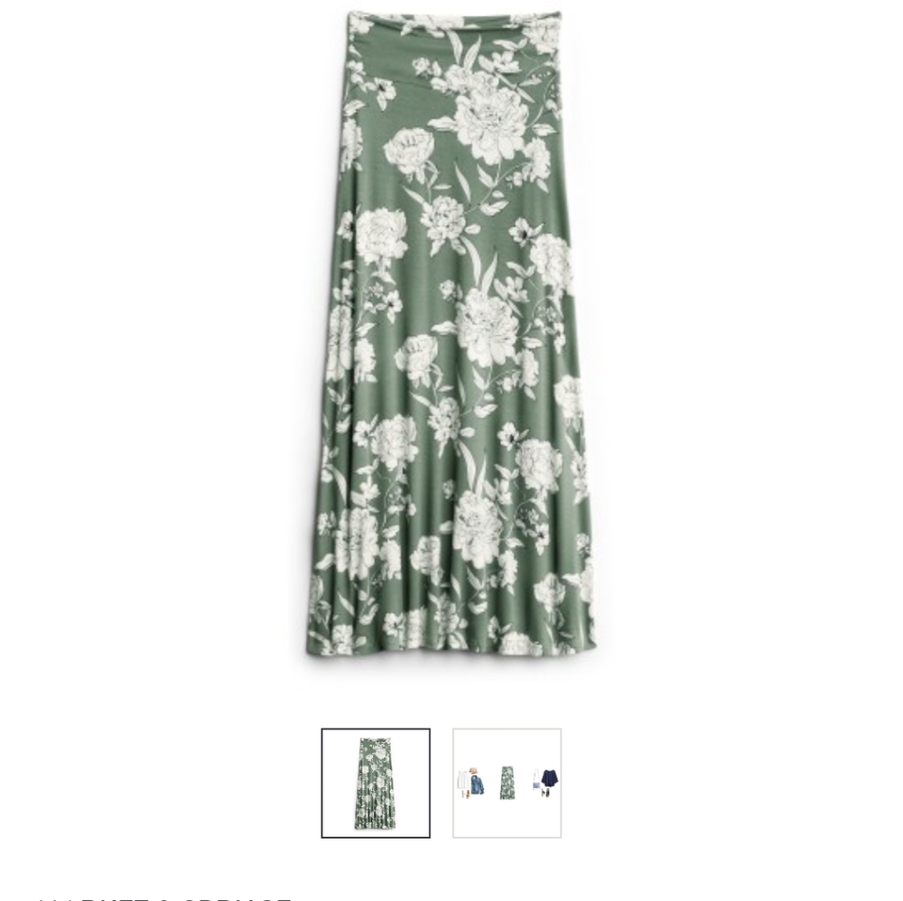 NWT Market & Spruce Floral Maxi Skirt